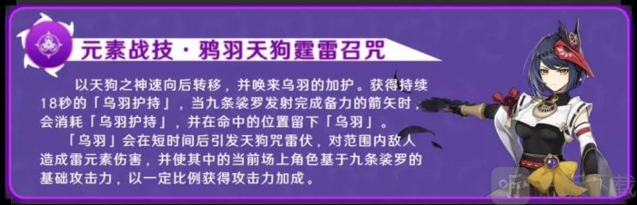 原神九条裟罗技能天赋命之座介绍 原神九条裟罗玩法攻略