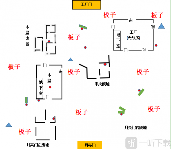 第五人格军工厂平面地图详解 第五人格军工厂无敌房在哪里